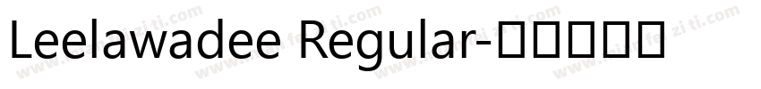Leelawadee Regular字体转换